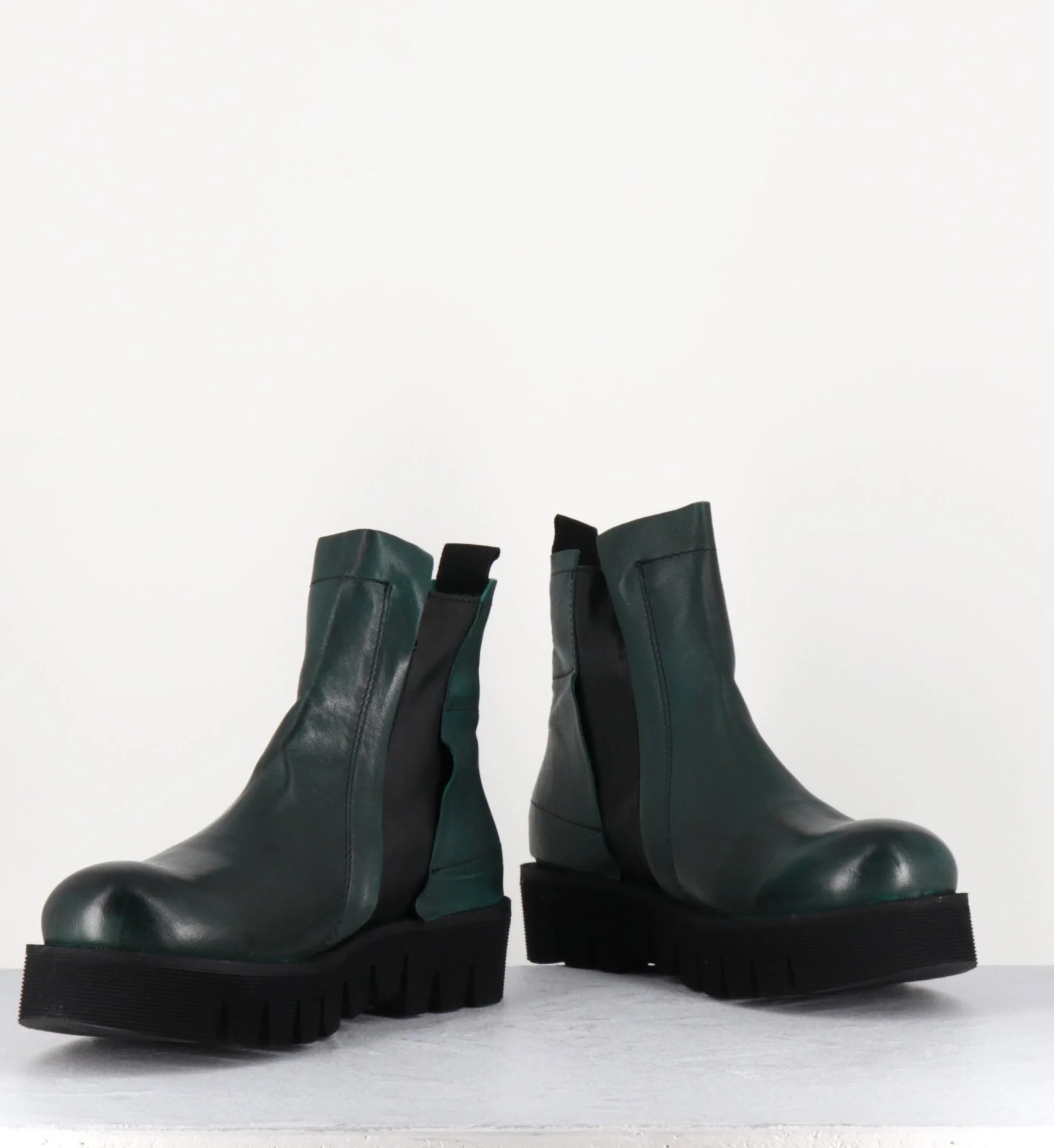 Boots légères en cuir vert - CHILO SUAVE ATLANTICK – Image 3