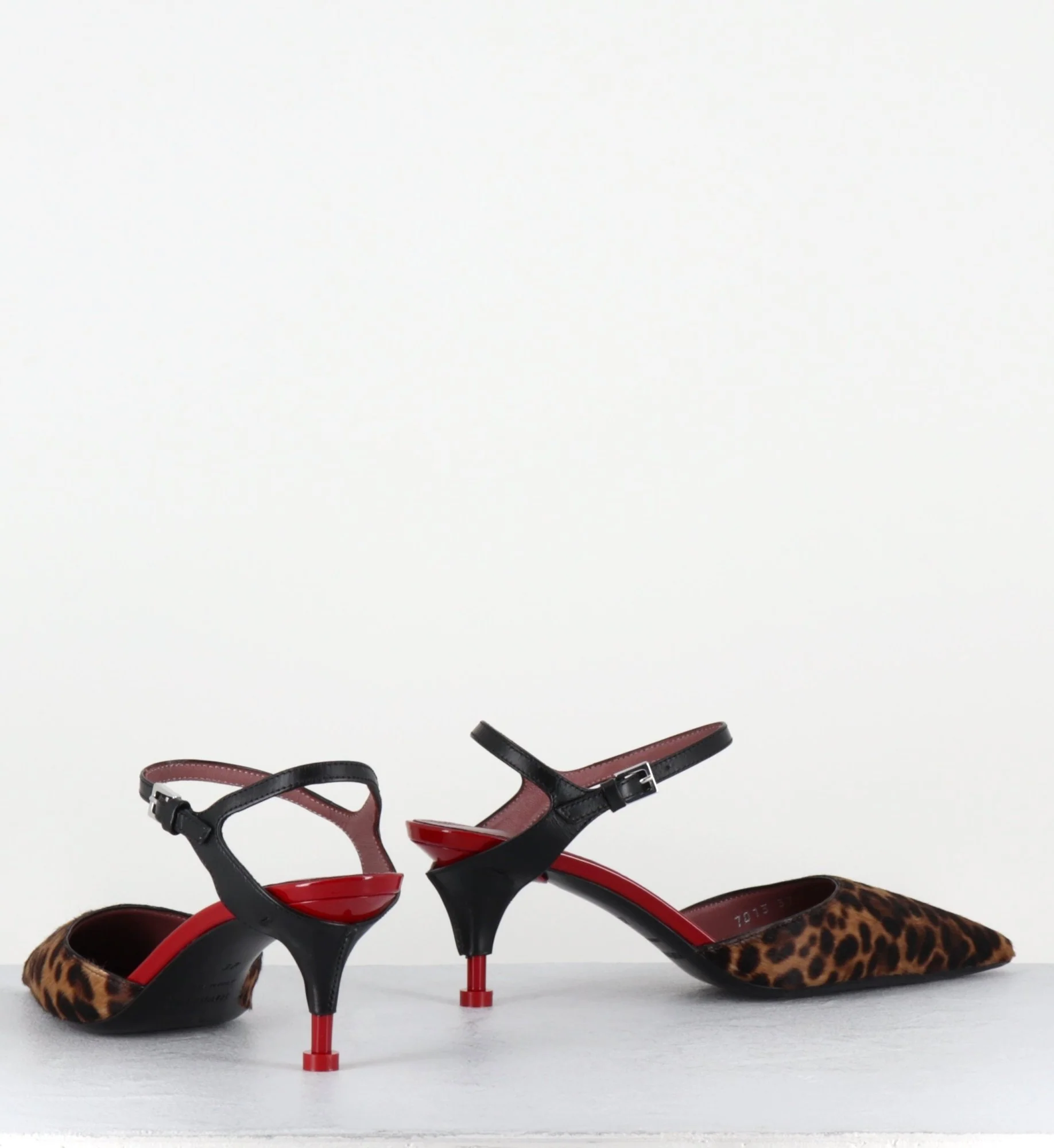 Escarpins bout pointu petit talon pony leopard - M7013 LEO MIELE – Image 4