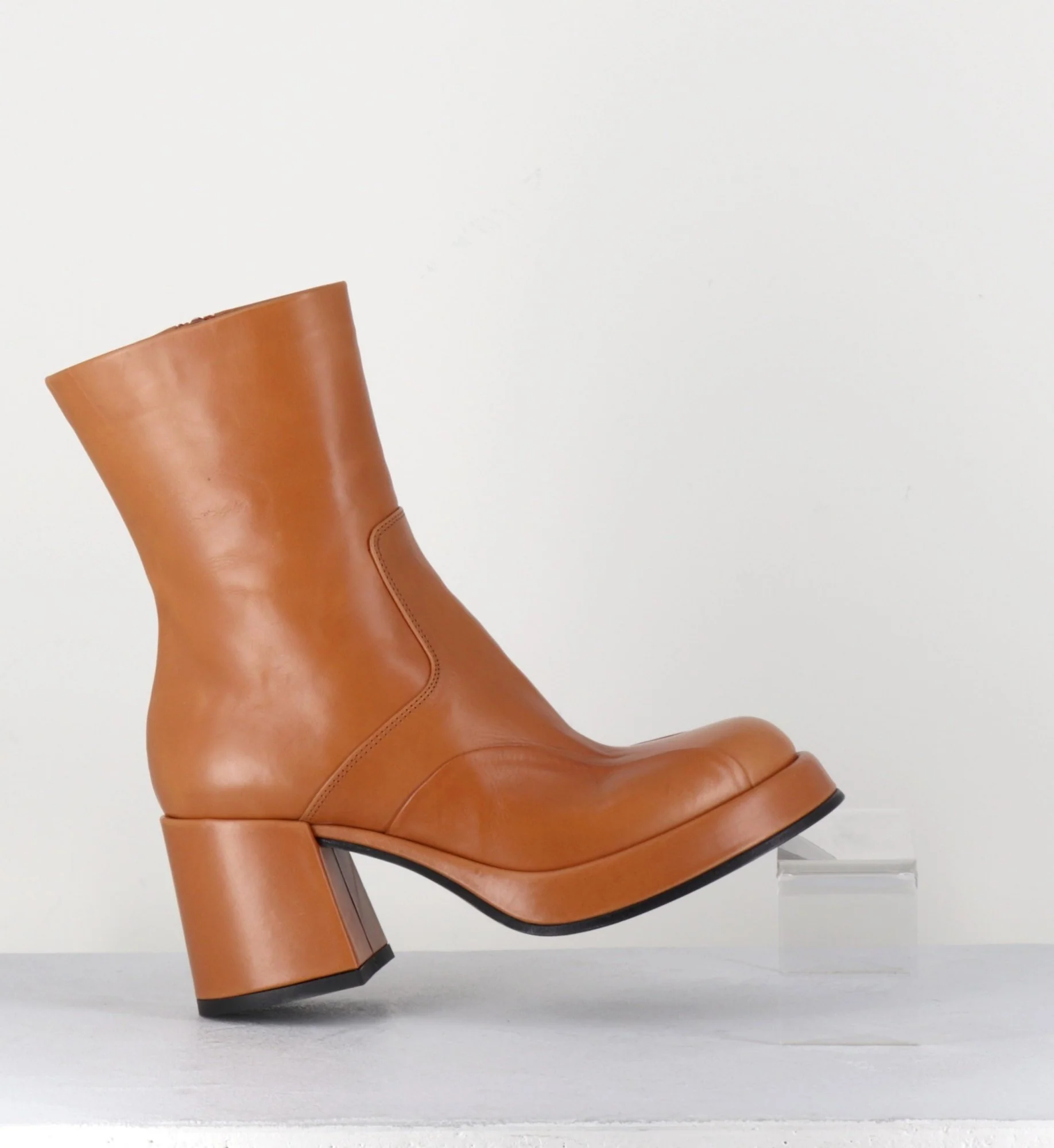 Boots 70s en cuir beige - ARCHI CUOIO – Image 7