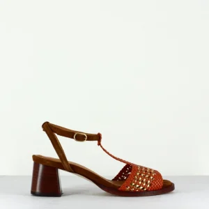 Sandale cuir tressée et daim - Lizanne