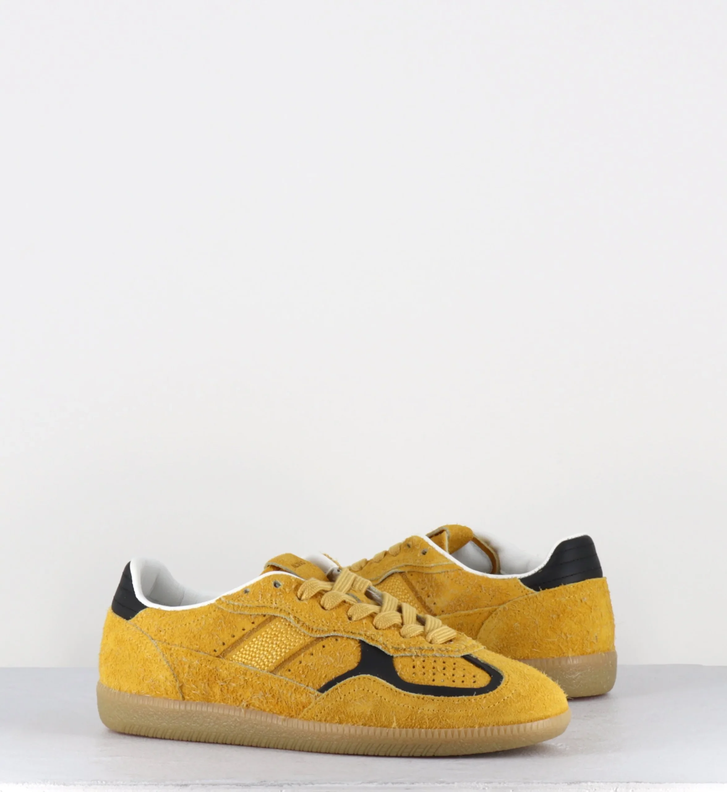 TB 490 RIFE SUEDE FUZZY YELLOW LEATHER SNEAKERS – Image 5