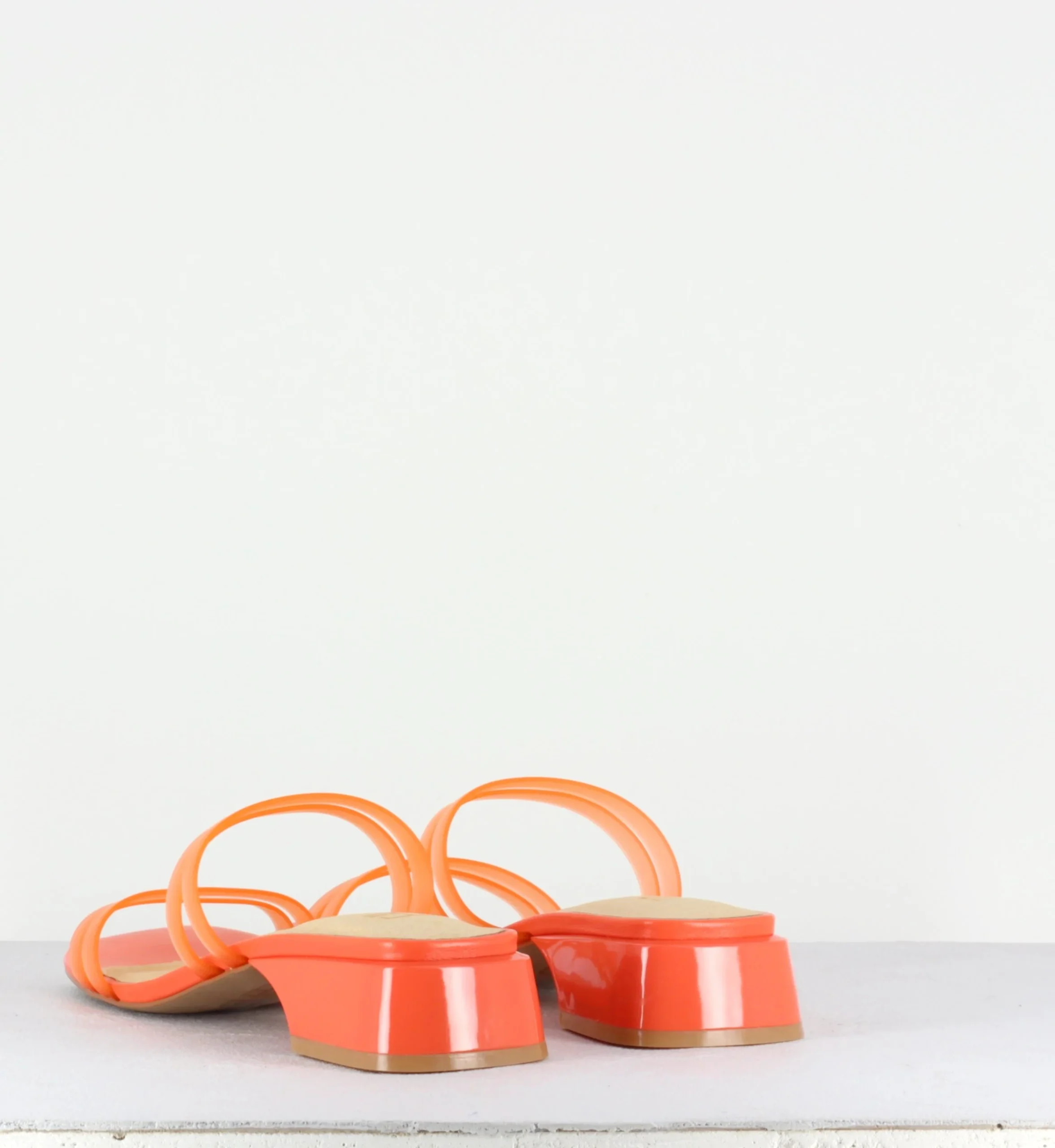 Hamuera Orange Fluro Vinyl Sandals – Image 3