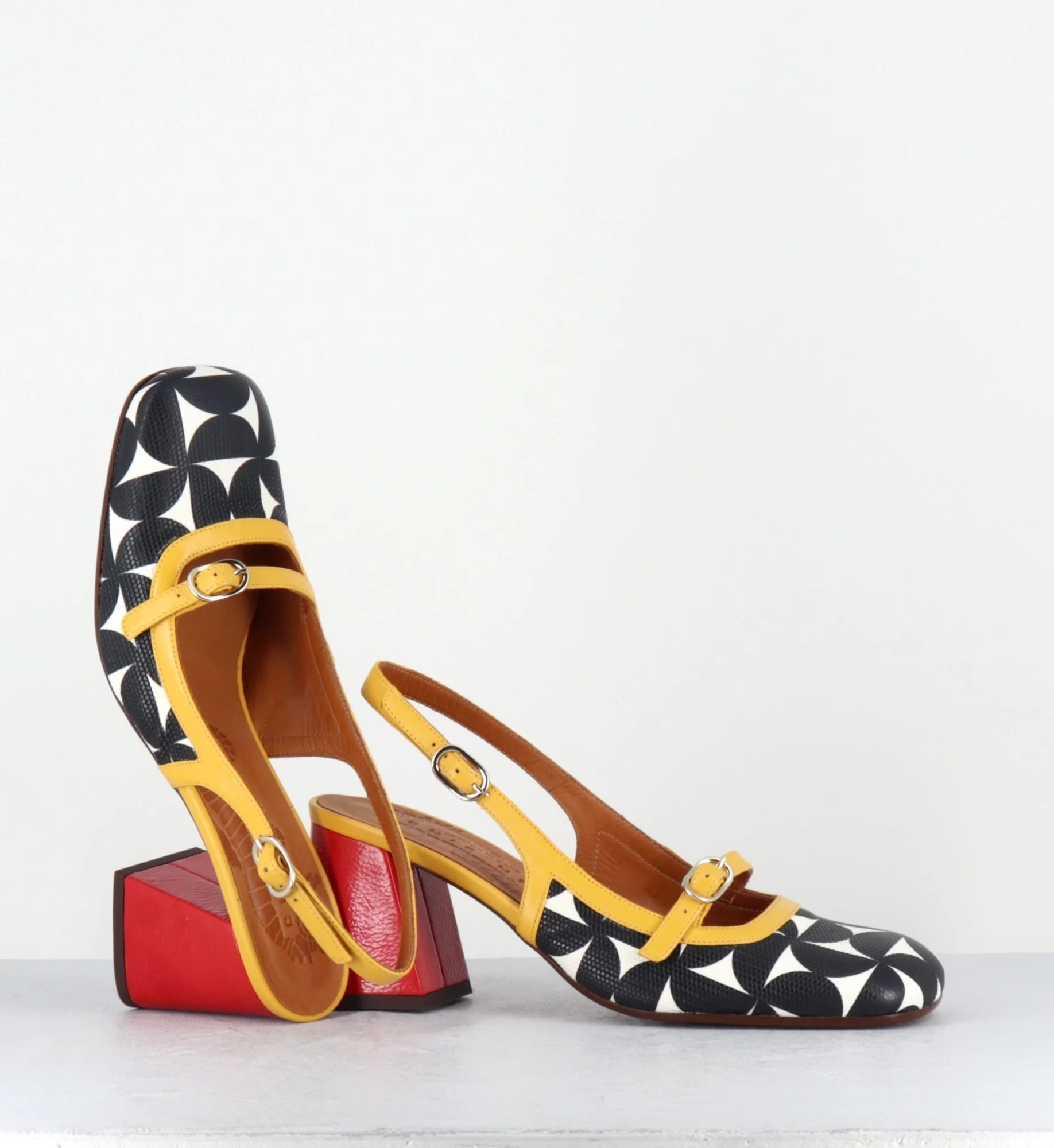 Babies slingback motif psychédélique talon rouge - SUNAMI SOFTY SUN – Image 5