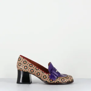 Mocassins petit talon look 70s - TEISIN GALLETA PURPLE