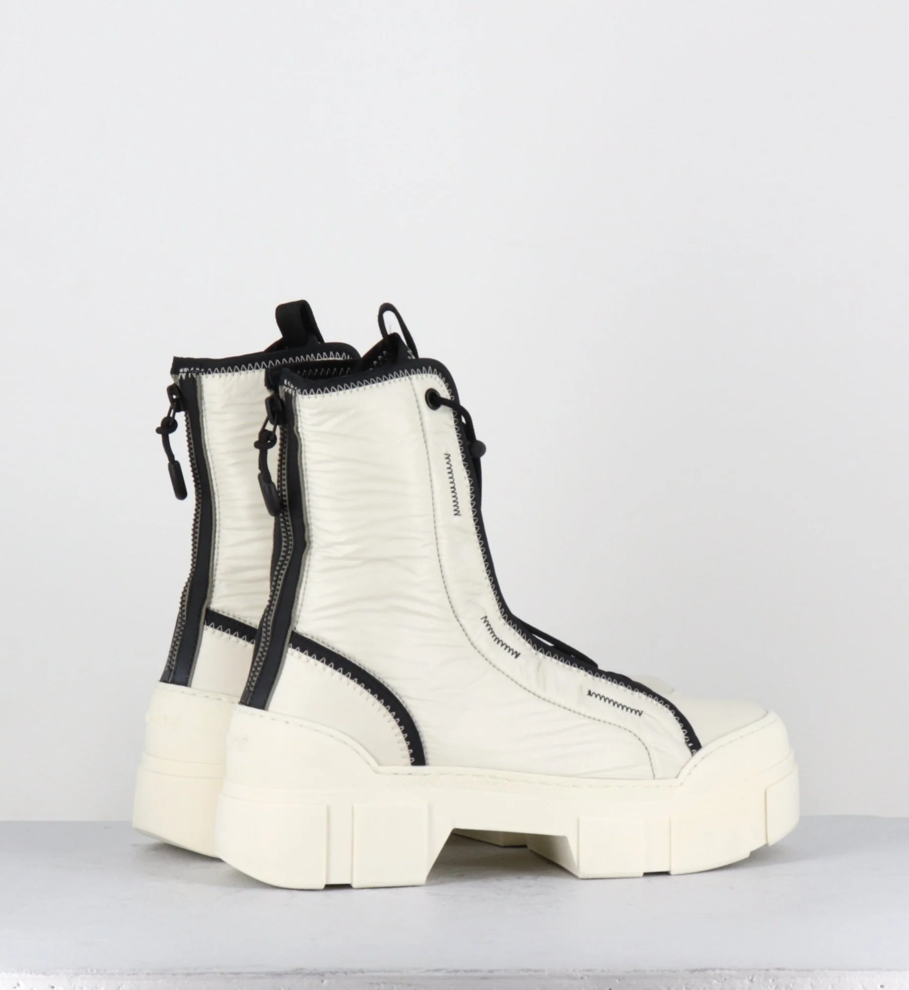 Boots en nylon blanc cassé & élastique réglable - 1D7300D SILK WIRE – Image 5