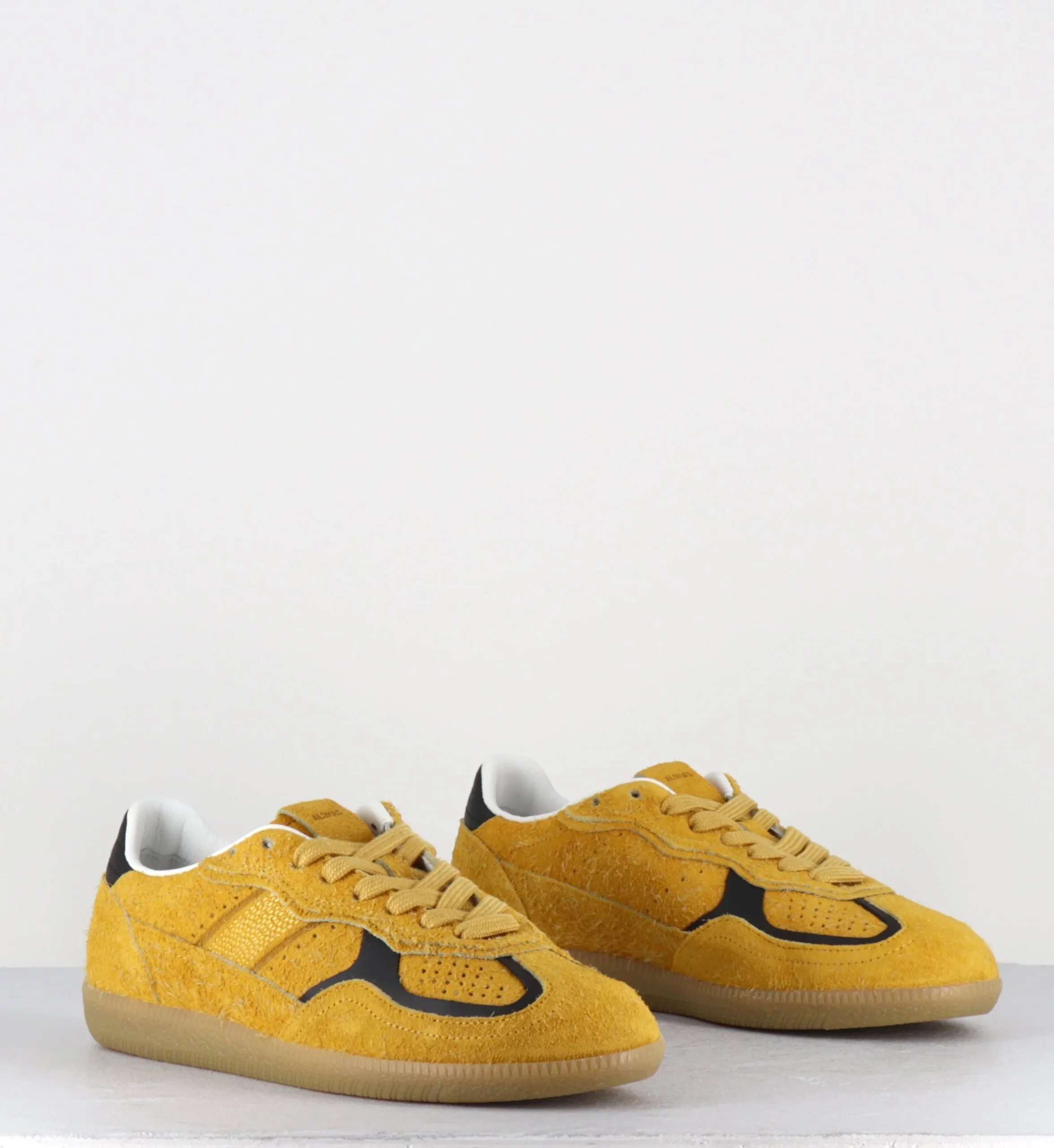 TB 490 RIFE SUEDE FUZZY YELLOW LEATHER SNEAKERS – Image 6