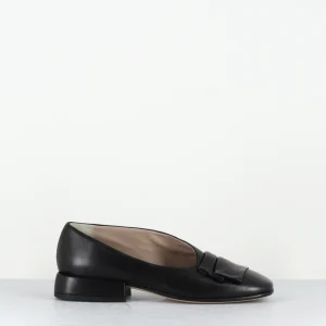 Ballerines en cuir noir bout carré - PLANT SHOE NERO