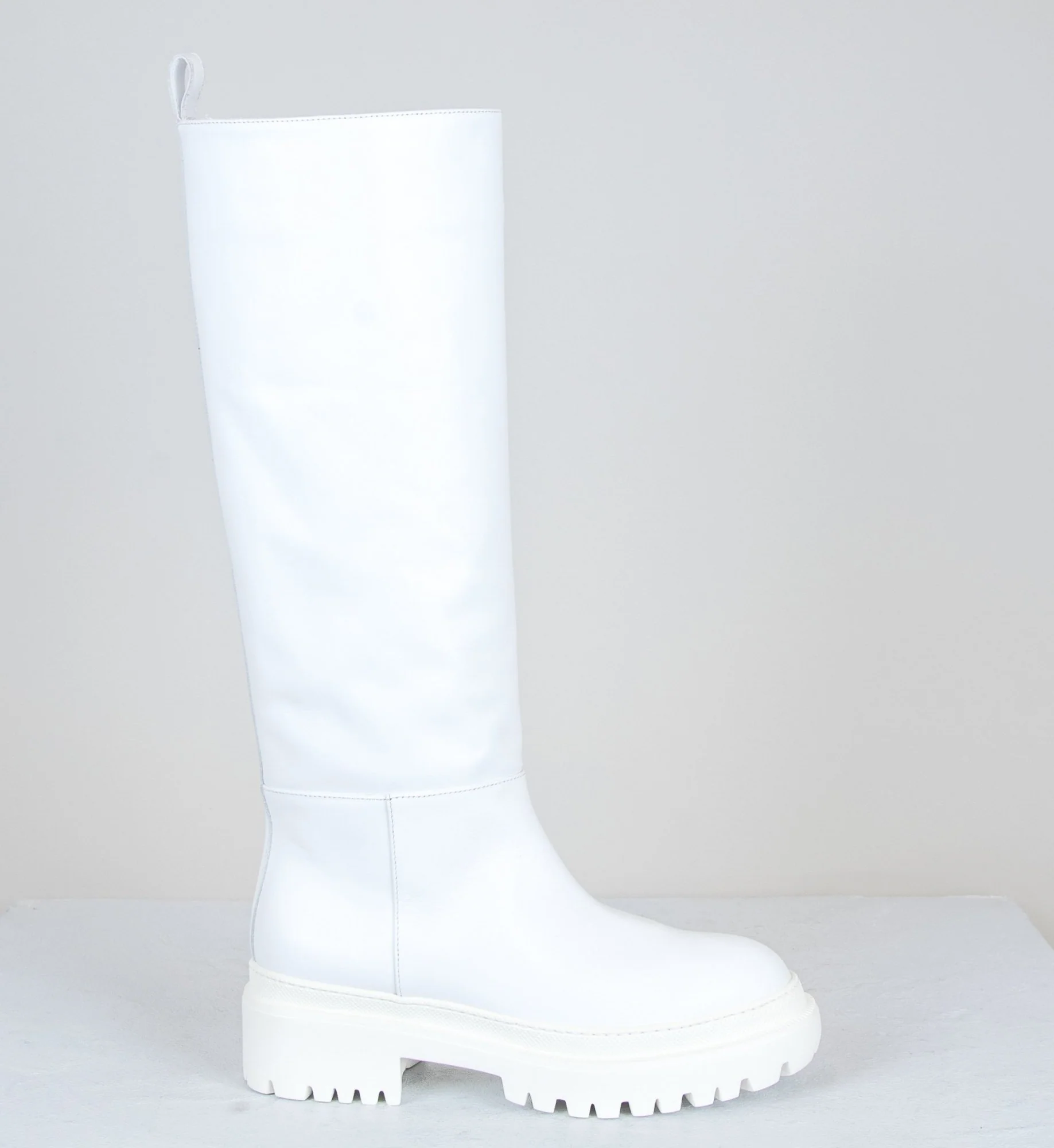 Botte en cuir blanc - LDO013 WHITE – Image 2