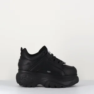 Sneakers en cuir noir à plateforme Buffalo Original - 1339N BLACK