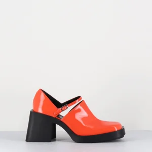 90s Mary-Jane en cuir vernis orange - KIM ORANGE PATENT