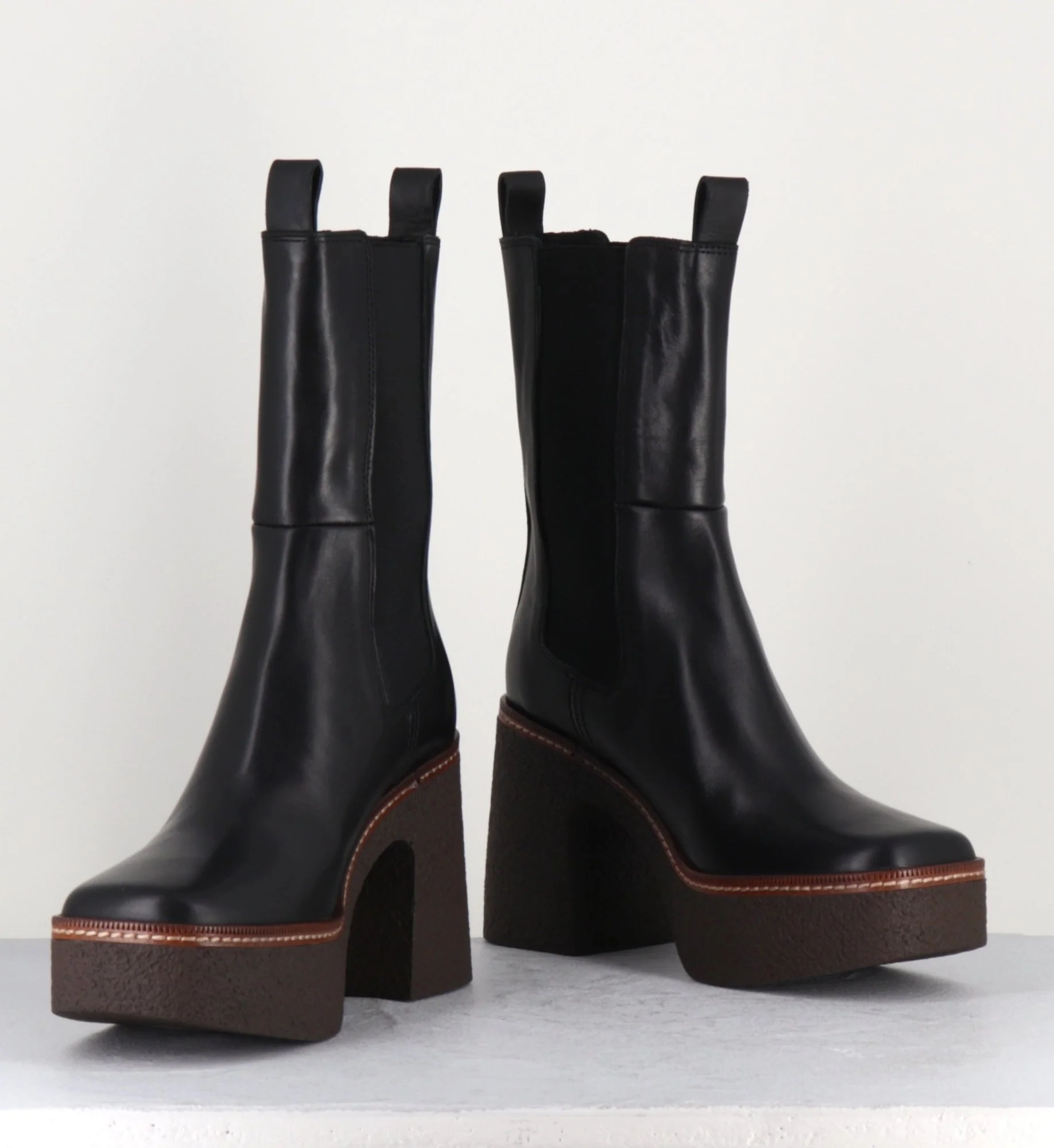 70's platforms boots à élastiques - CARLA21 NERO – Image 9