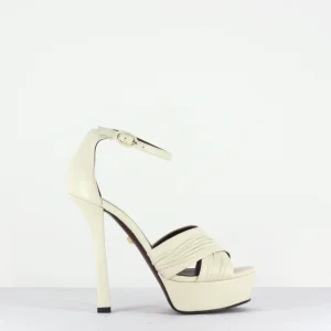 Sandales talon haut à plateformes - AUSTIN GLOVE IVORY