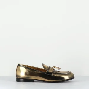 Mocassins souple en cuir métallisé doré - 60264 CAPRA SUPER ORO