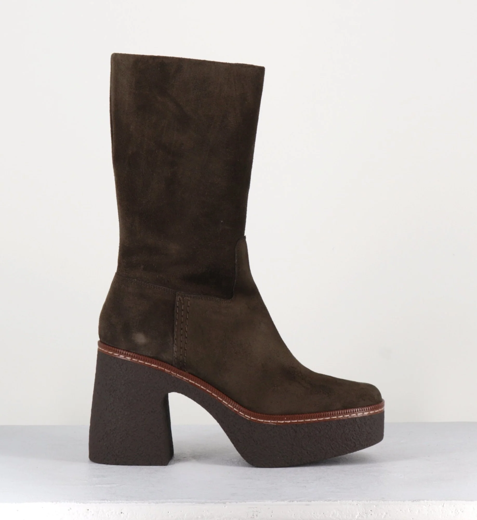 70s Platforms Boots - CARLA21 HIGH FANGO