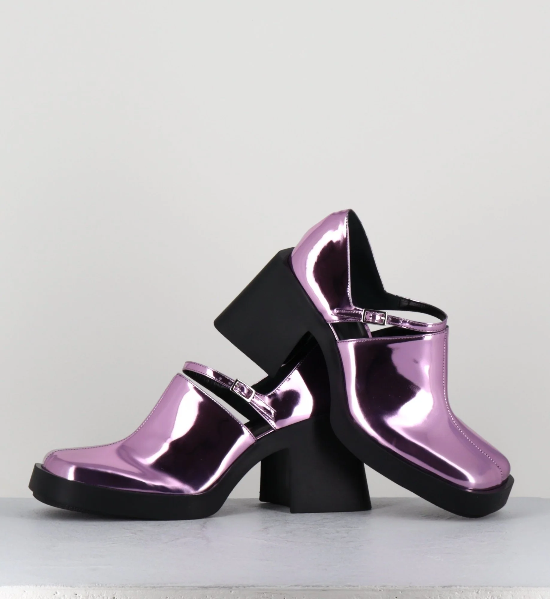 90s Mary-Jane miroir rose - KIM METALLIC PINK – Image 3