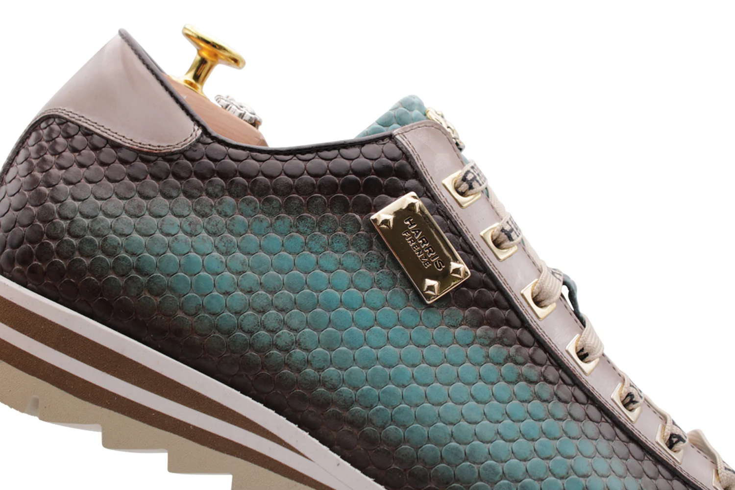 Sneaker en cuir ombré à la main – Image 2