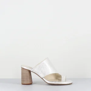 Mules à talon entre-doigts naplak blanc - MAYA01 MAGMA IVORY