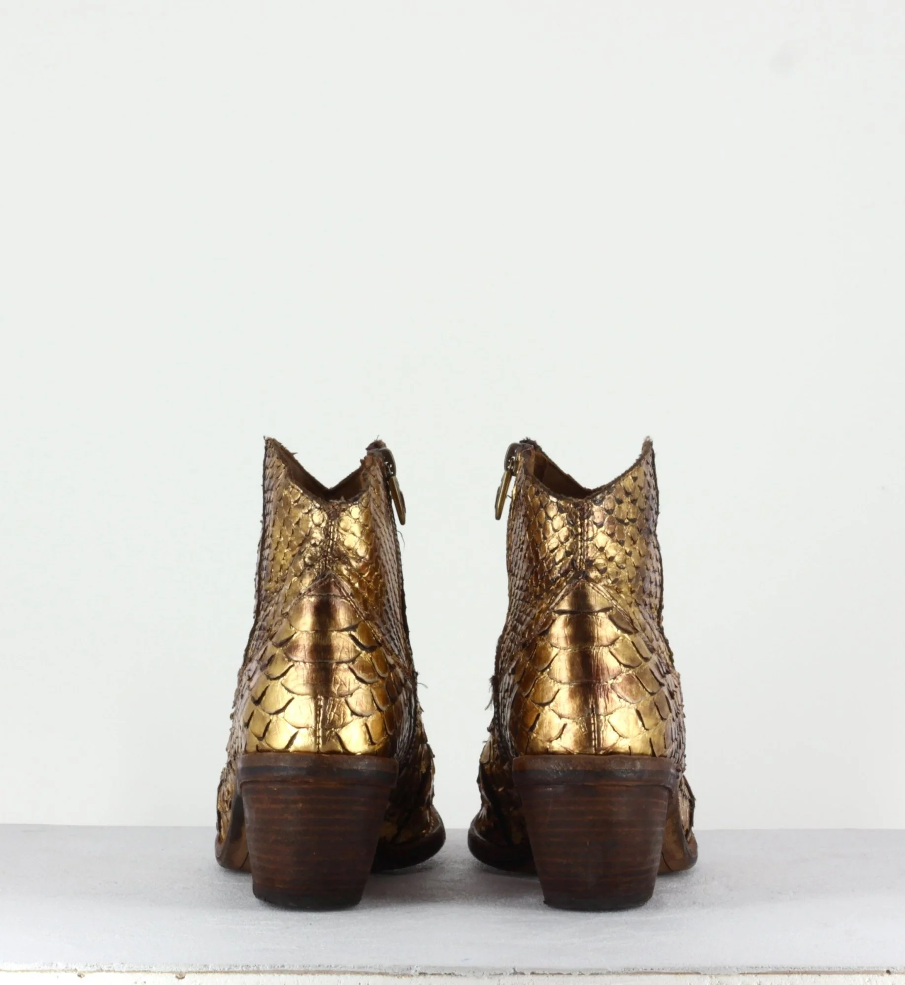 Boots santiags en python doré - 3662C PITONE ORO – Image 5
