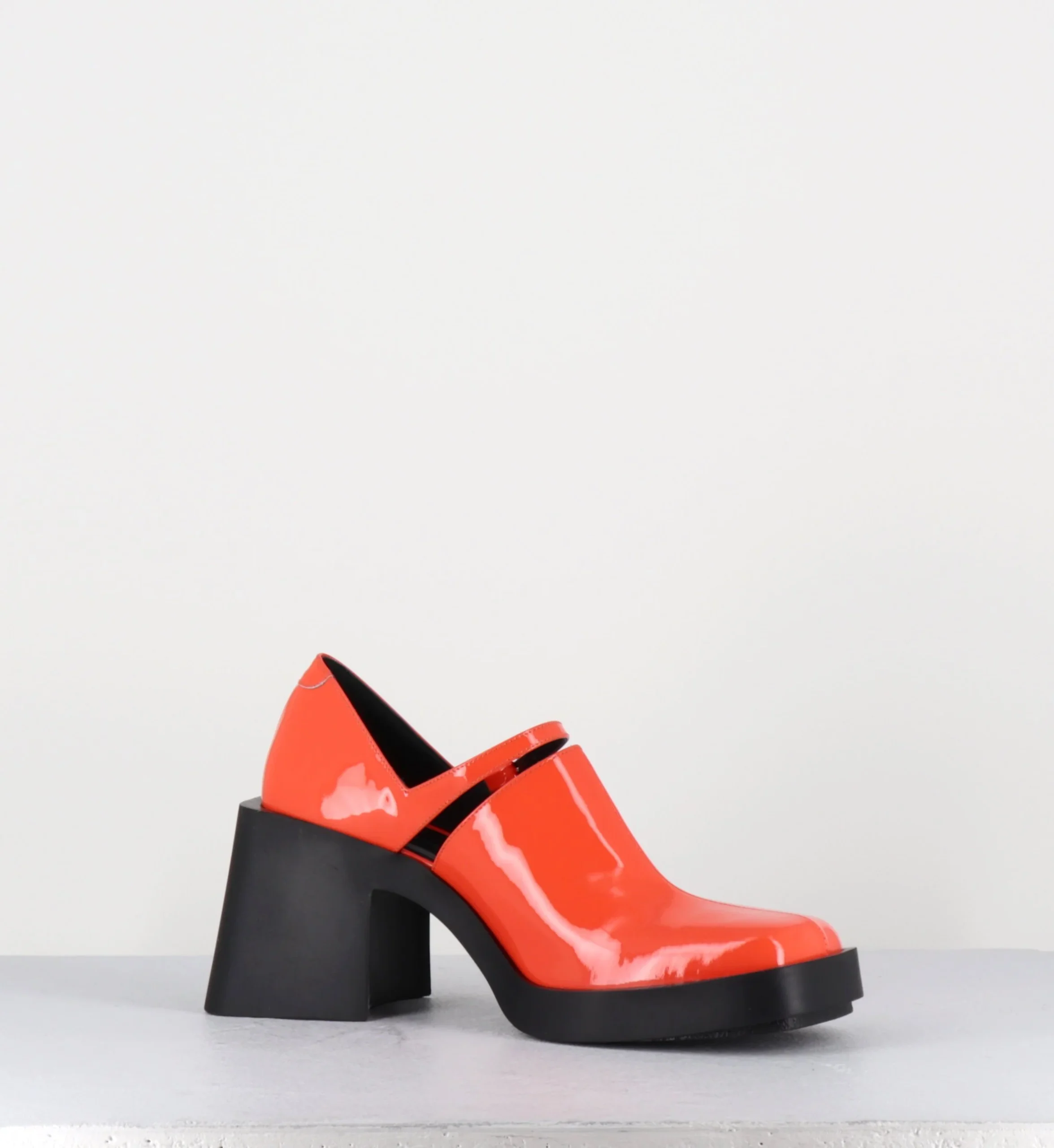 90s Mary-Jane en cuir vernis orange - KIM ORANGE PATENT – Image 4