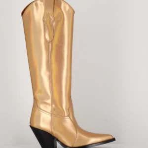 Santiags en cuir doré irisé - TL-12028 ORO