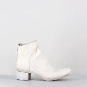 Boots en cuir blanc lavé ligne avant-garde - 51617 WHITE WASHED