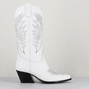 Boots santiags blanche - PE2243 BLANC