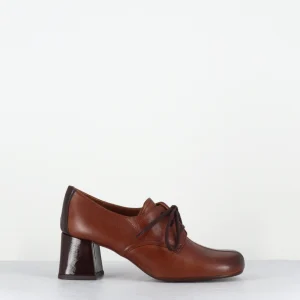 Derby à talon en cuir marron brossé - MUYSO TUKA CUERO