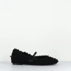 Ballerines à bride mouton noir - CHANT ASTRA BLACK