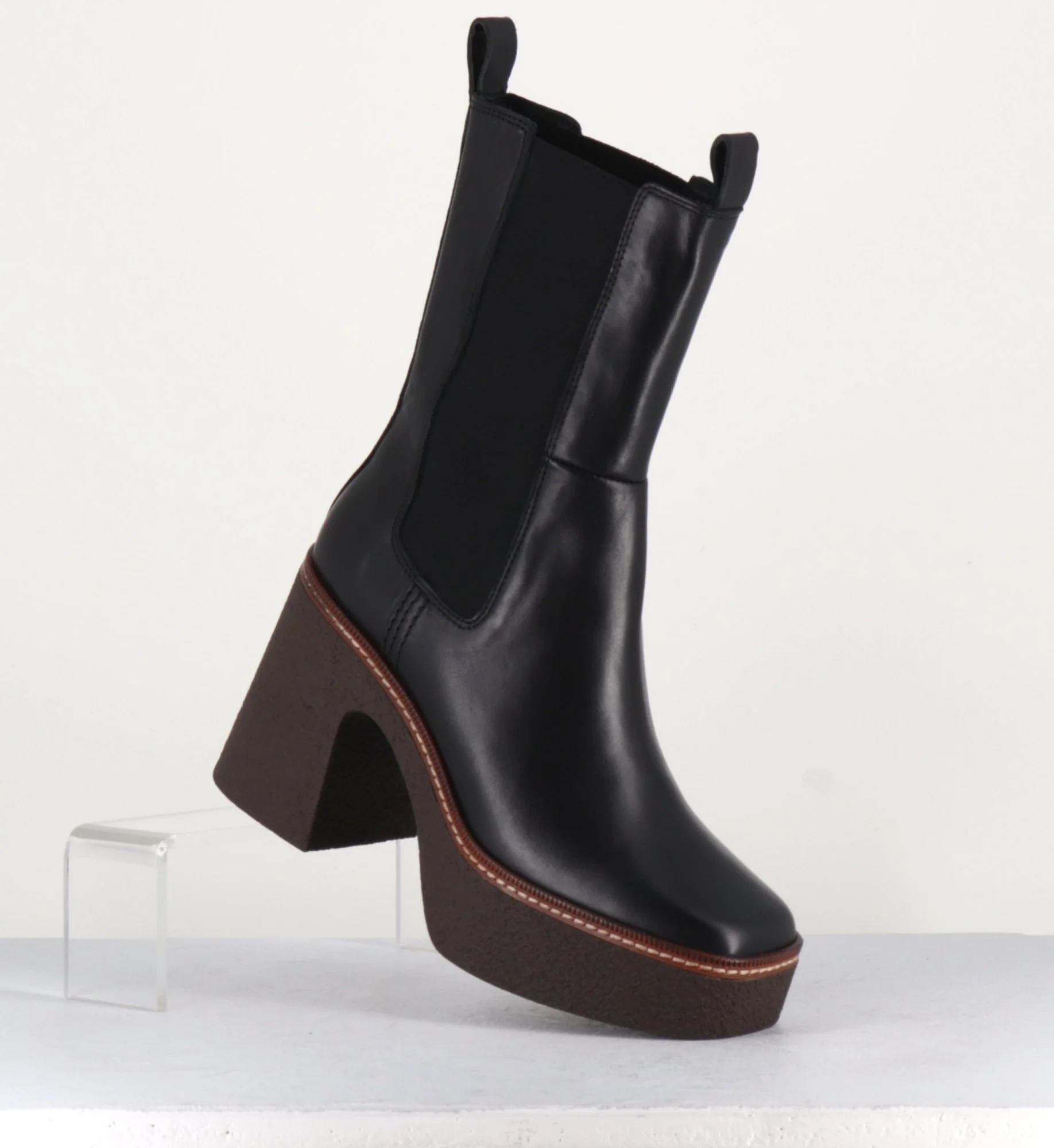 70's platforms boots à élastiques - CARLA21 NERO – Image 4