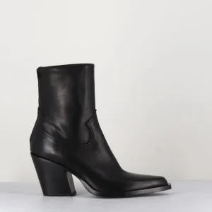 Santiags talon haut en cuir noir souple - DESI25 FULAR NERO