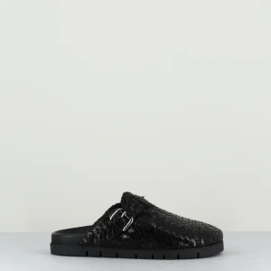 Sabots légers en cuir tressé noir - PE9133 NEGRO