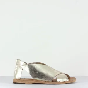 Sandales plates dorées - Itaca 026 Platino