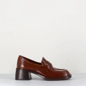 Mocassins en cuir marron - R271M MOUSSE CUOIO