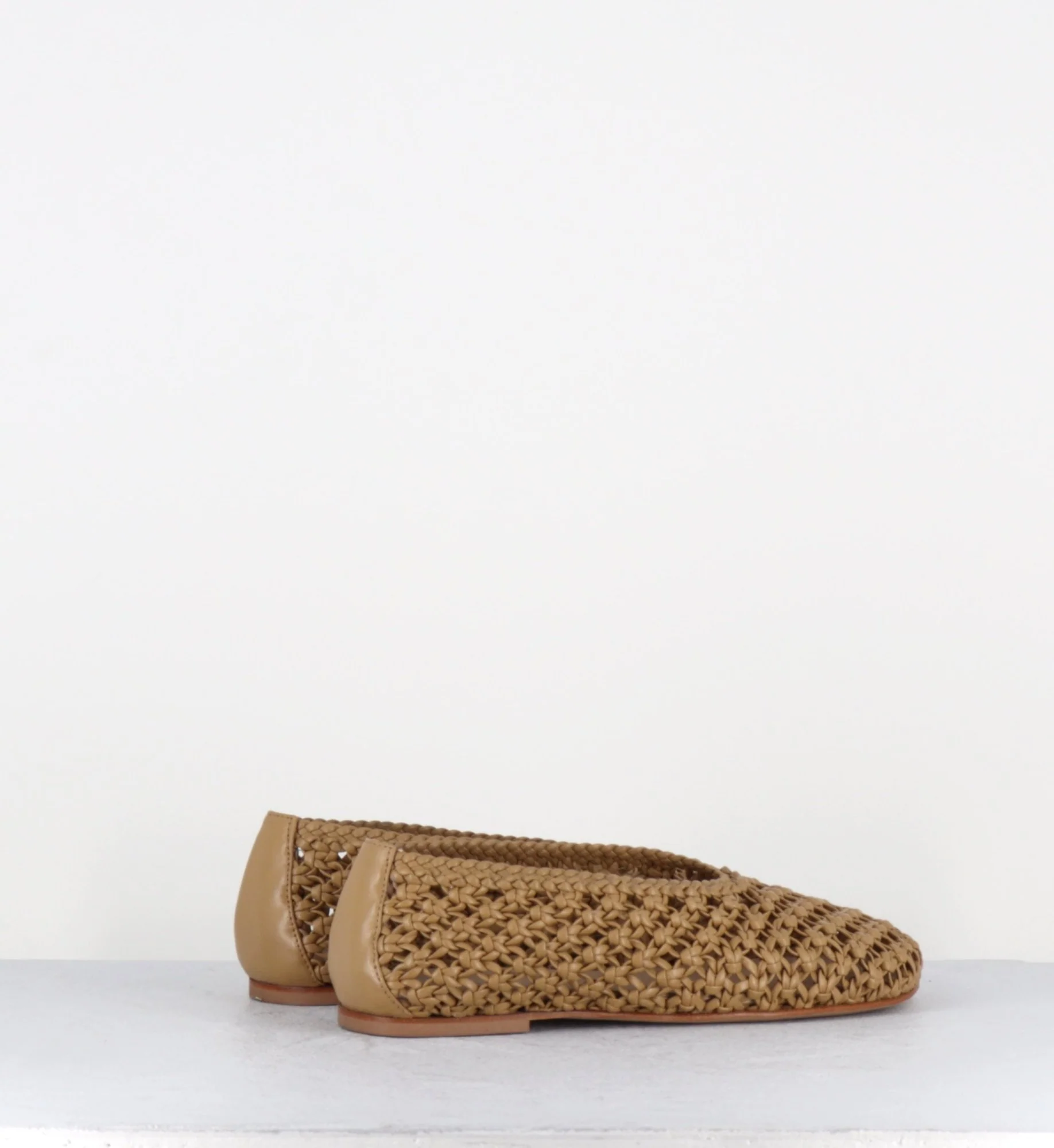 Ballerines en cuir tressé - E4157 ISLAND CAMEL – Image 5