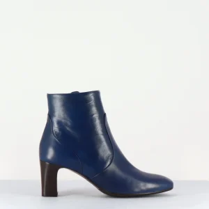 Boots en cuir bleu souple - F570 MARINE