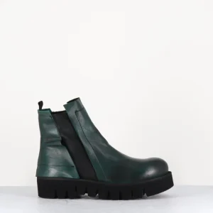 Boots légères en cuir vert - CHILO SUAVE ATLANTICK
