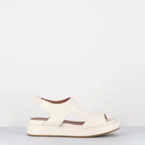 Sandales à plateforme en cuir blanc cassé - RUBI FLAIR MILK