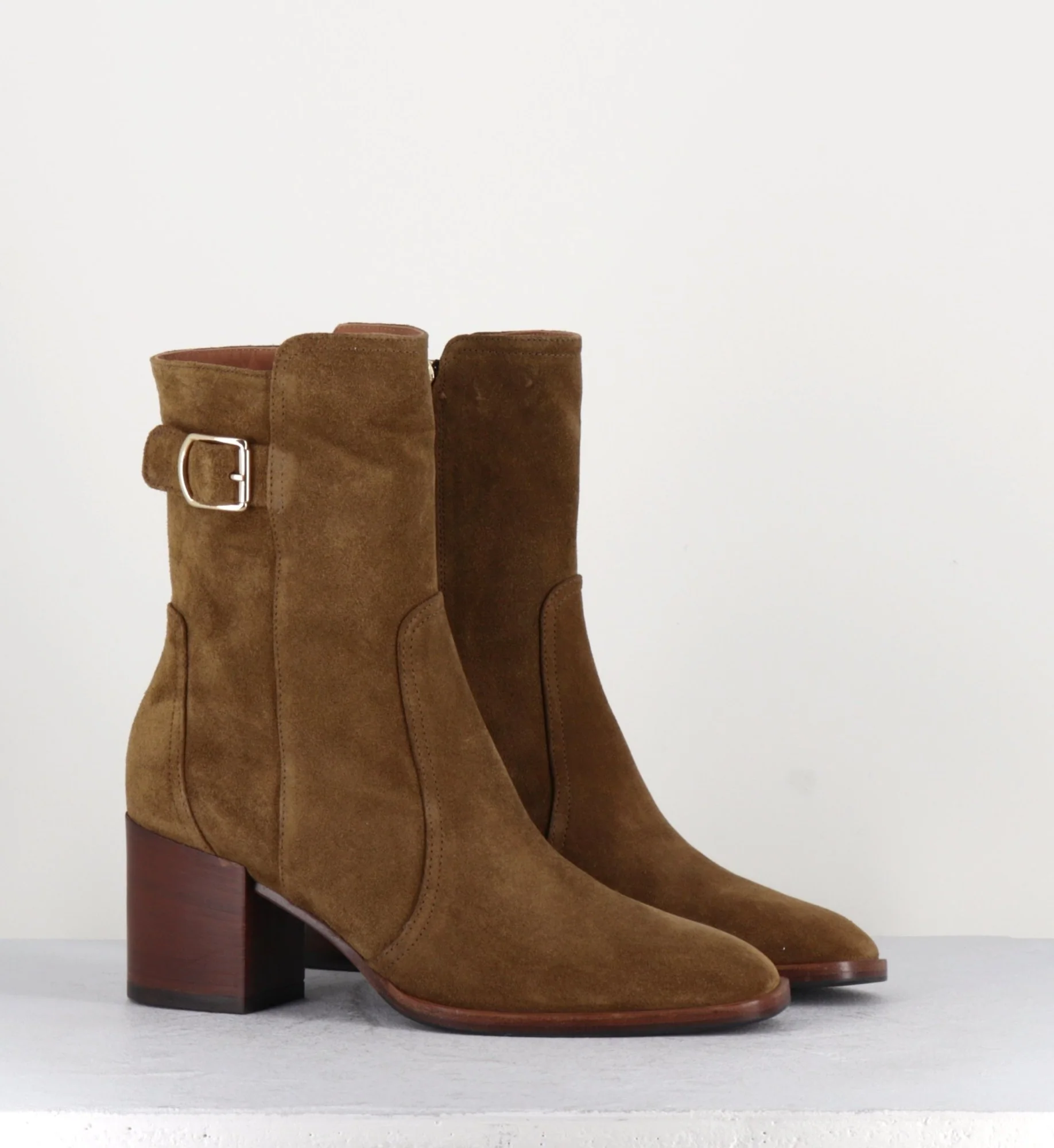 Boots en daim camel - 2525 MOUTARDE – Image 4