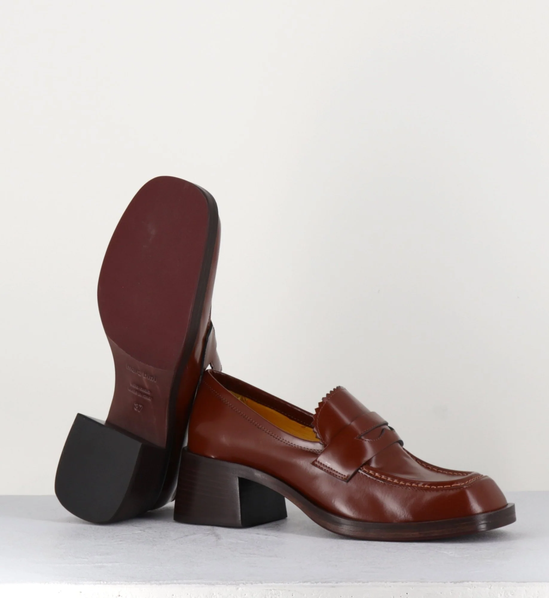 Mocassins en cuir marron - R271M MOUSSE CUOIO – Image 9
