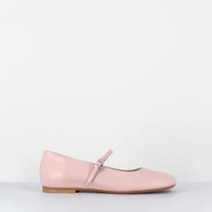 Ballerines babies en cuir rose poudré - TERI NAPPA ROSA