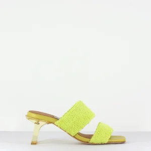 Tyler Lime Towel Sandals