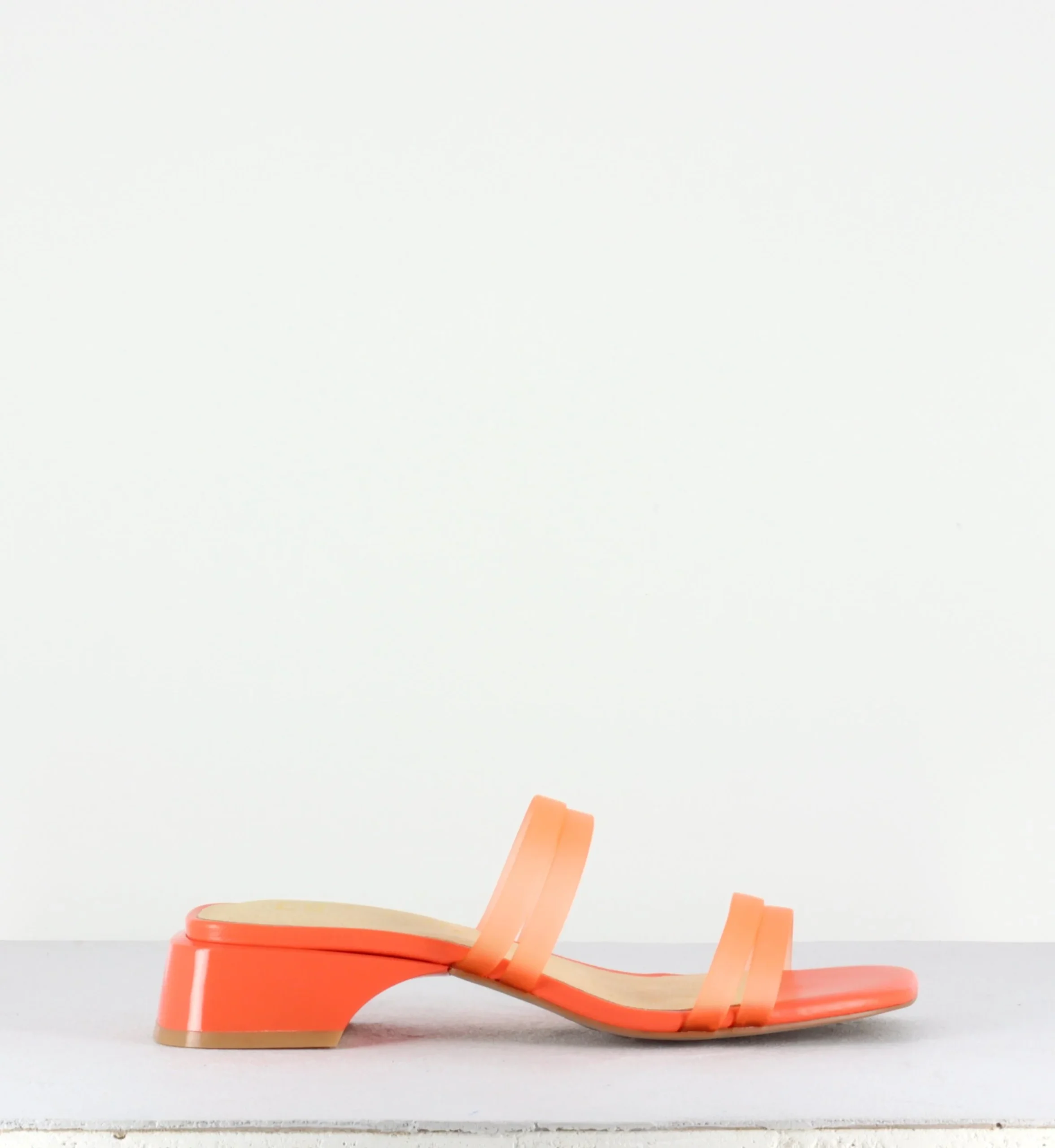 Hamuera Orange Fluro Vinyl Sandals – Image 2