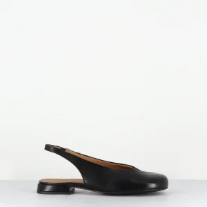 Ballerines slingback en cuir noir - DERI NAPA BLACK