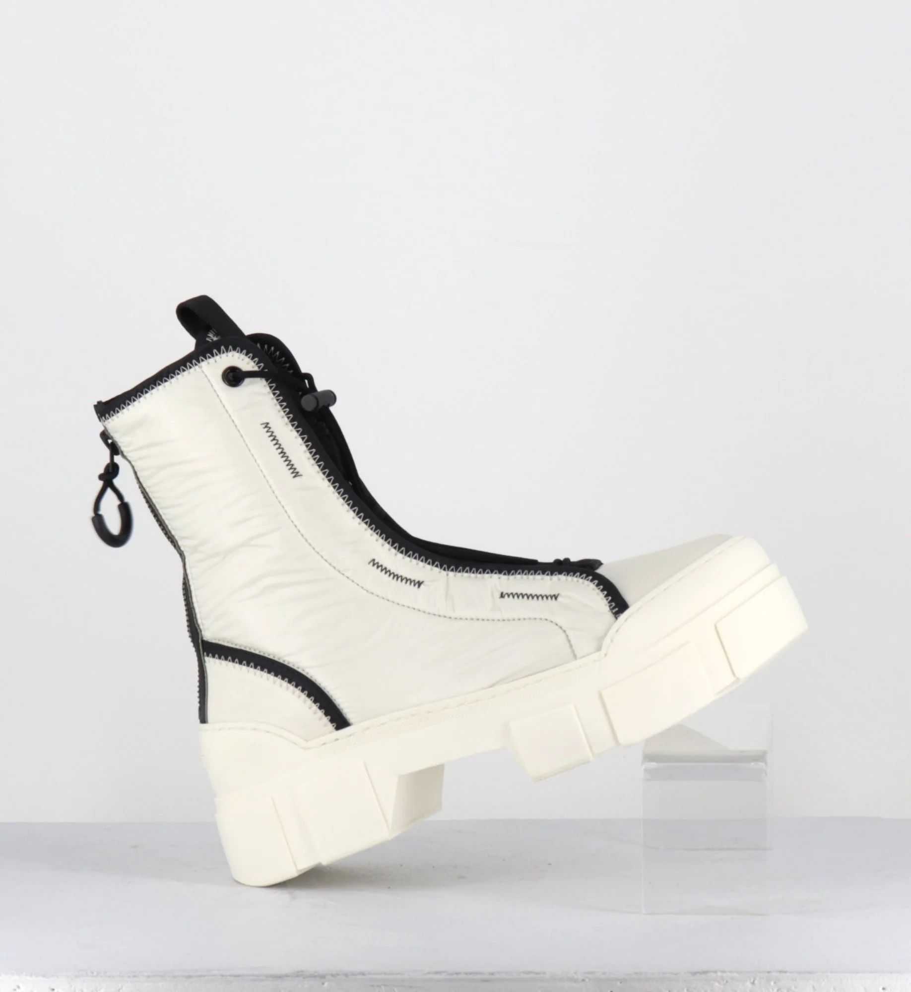 Boots en nylon blanc cassé & élastique réglable - 1D7300D SILK WIRE – Image 6