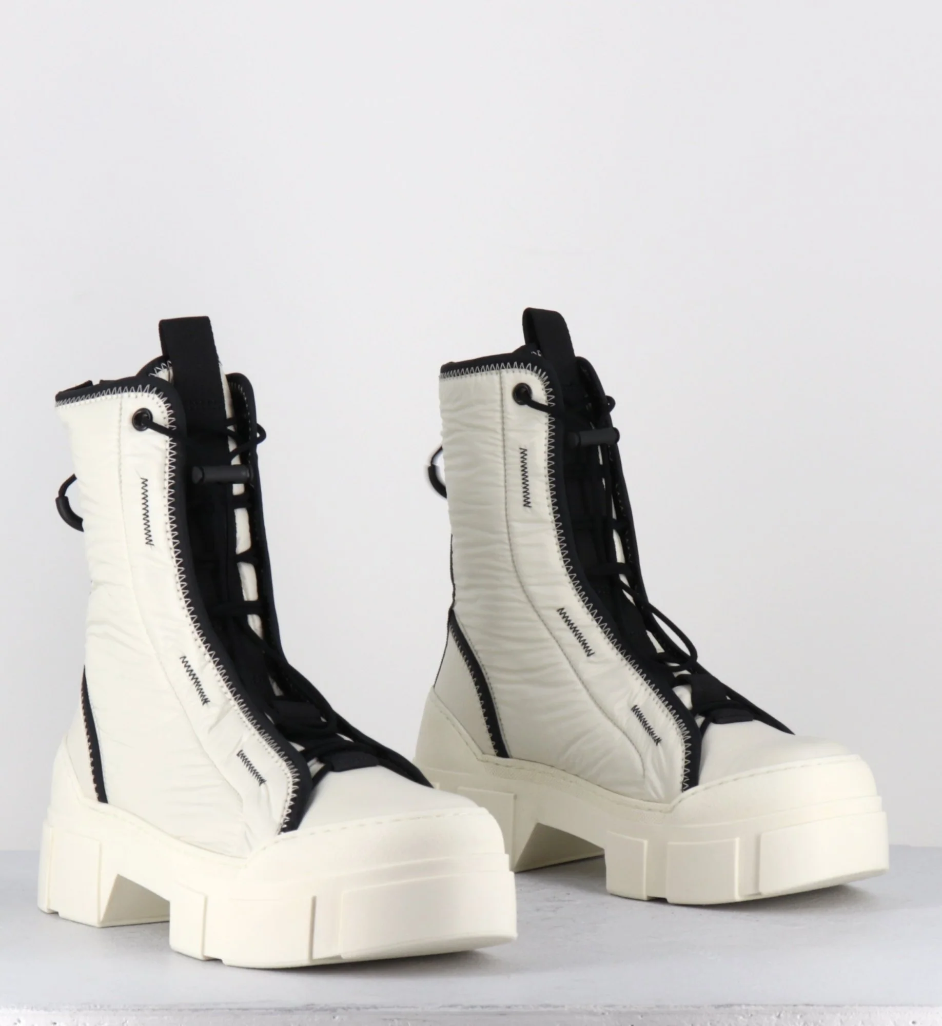 Boots en nylon blanc cassé & élastique réglable - 1D7300D SILK WIRE – Image 7