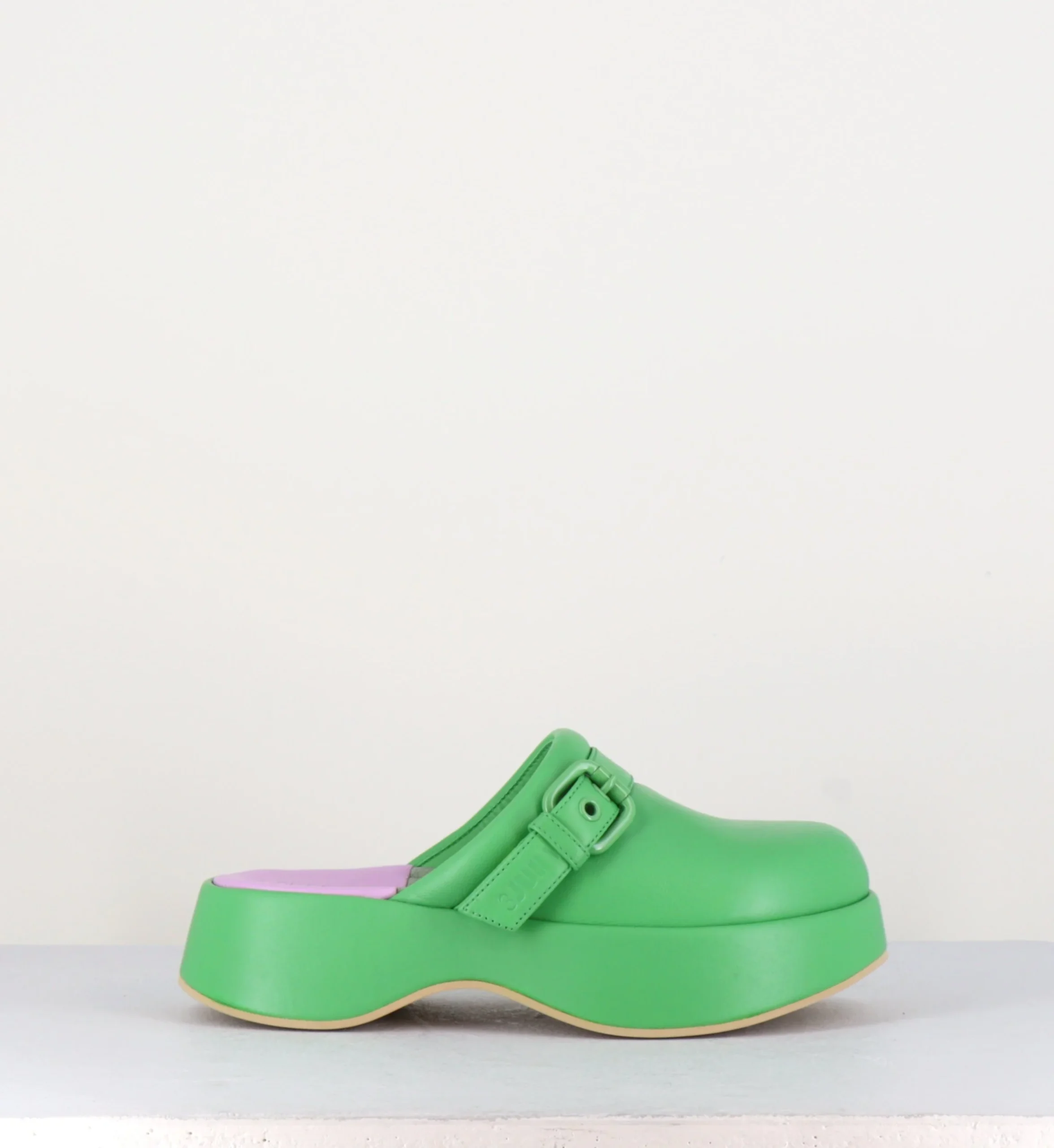 Sabot en cuir vert - LIPARI CHAT GRASS – Image 2