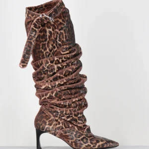 Bottes pointures cuir léopard lacéré versatiles - TAYLOR SOFT BROWN