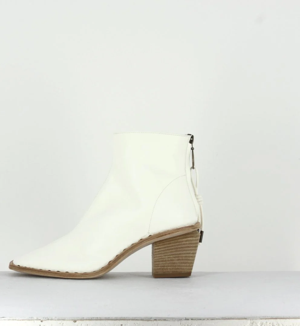 Boots blanches à bout carré - Yolande 001 – Image 3