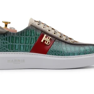 Baskets en cuir imprimées