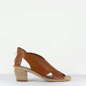 Sandales en cuir camel - Soiree 003 Tortoise